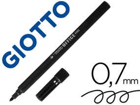 Marcador Tratto Office Fine Ponta de Fibra Traco 0,7 mm Preto