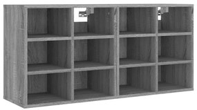 Sapateira 2 pcs 52,5x30x50 cm sonoma cinzento