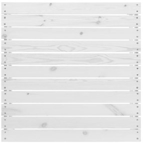 9 pcs conjunto lounge de jardim pinho maciço branco