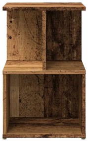 Mesa de cabeceira madeira velha 35x35x55 cm madeira trabalhada
