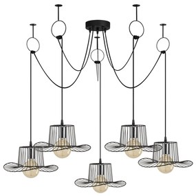 Chandelier Tel – Preto – Diâmetro 138 cm x Altura 122 cm