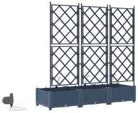 Jardineiras de Jardim 1 pc Cinzeto 120 x 40 x 126 cm Plástico