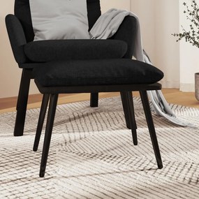 341521 vidaXL Apoio de pés 45x29,5x35 cm tecido/couro artificial preto