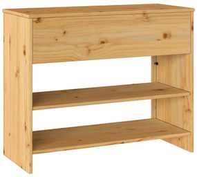 Mesa de Consola vidaXL "DRAMMEN" 89,5x37x73 cm Madeira Sólida de Pinhe