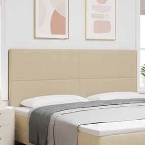 Cabeceira vidaXL Design Simples Verde Claro Cinza 200 cm Tecido de Cor