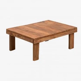 Rectangular Coffee Table 60x45 Cm In Recycled Wood Devid Madeira Reciclada - Sklum