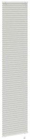 Cinzento Luz Plissada Cega 45x200 cm Largura Tecido 44,4 cm