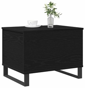 Mesa de Centro Lift Top Preto Carvalho 60x44,5x45 cm Madeira de Engenh