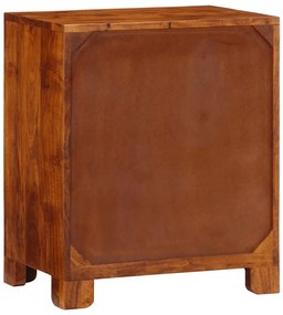 Aparador multicor 50x35x60 cm madeira de acácia maciça