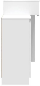Toucador com LED 115x37x110,5 cm branco