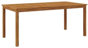 Conjunto de Jantar para Jardim 9 pcs Preto 180 x 90 x 75 cm