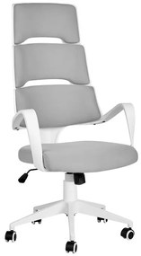Cadeira de escritório branca e cinzenta GRANDIOSE Beliani