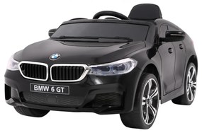 Carro elétrico para Crianças 12V BMW 6 GT Rodas de EVA, Assento de couro Preto