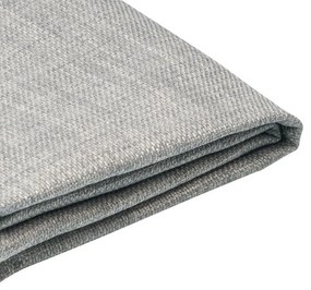 Capa de estrutura de cama em veludo cinzento claro 90 x 200 cm FITOU Beliani