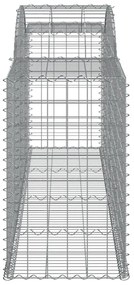 Cestos gabião arqueados 11pcs 300x50x80/100cm ferro galvanizado