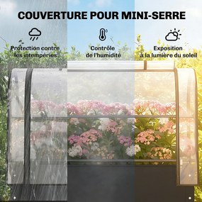 Floreira elevada em metal com orifício de drenagem, 100 x 49 x 136 cm, preto