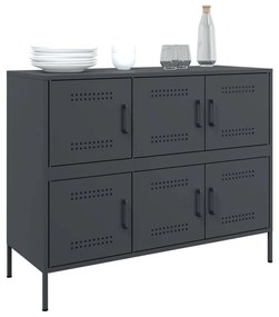 Aparador 100,5x39x79 cm aço antracite