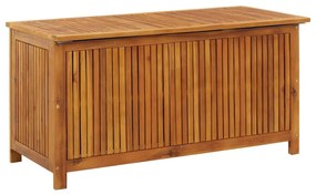 Caixa de arrumação p/ jardim 113x50x58 cm madeira acácia maciça