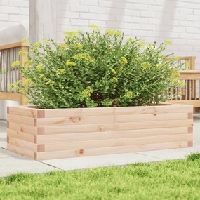 vidaXL Vaso/floreira de jardim 90x40x23 cm madeira de pinho maciça