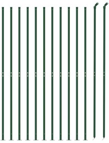 Cerca de malha de arame com flange 1,6x25 m verde