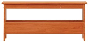 Banco de corredor 100x28x45 cm pinho maciço castanho cera