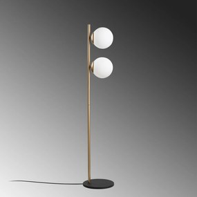 Candeeiro de Pé Dual – Dourado – 30 x 30 x 155 cm