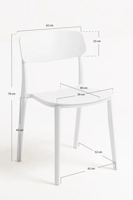 Pack 6 Cadeiras Bri - Branco