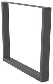 Pés para mesa de jantar em forma de V, 2 peças, antracite, 100x(72-73,