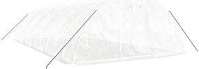 Estufa com estrutura de aço 50 m² 10x5x2,3 m branco