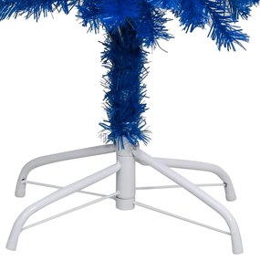 Árvore Natal artificial pré-iluminada c/ bolas 210cm PVC azul