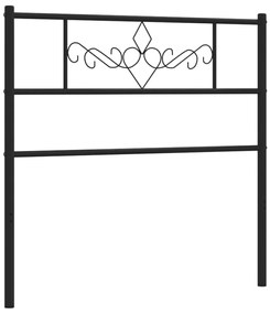 Cabeceira de cama 80 cm metal preto