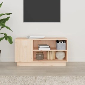 Móvel de TV 80x35x40,5 cm madeira de pinho maciça