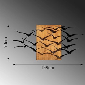 Acessório de Parede Decorativo MA – Nogueira/Preto – 70 x 140 cm