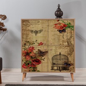 Armário Multiusos Multilux – Carvalho Sonoma – 95x111x36 cm