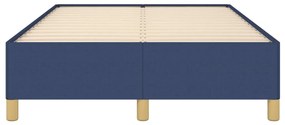 Estrutura de cama sem colchão 120x200 cm tecido azul