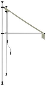 Toldo retrátil manual 100 cm creme