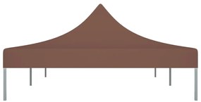Teto para tenda de festas 6x3 m 270 g/m² castanho