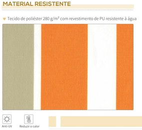 Toldo Retrátil com Manivela Toldo de 300x200cm com Braço Articulado de