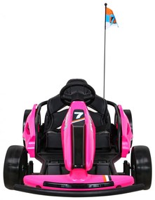 Kart elétrico para Crianças 24V SPEED 7 DRIFT KING Rodas Frente EVA, Rodas Atras Plastico, Assento de couro Rosa