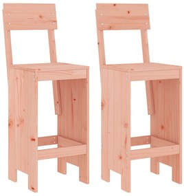 3 pcs conjunto de bar para jardim madeira de douglas maciça