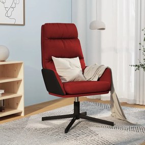 341156 vidaXL Cadeira de descanso tecido vermelho tinto