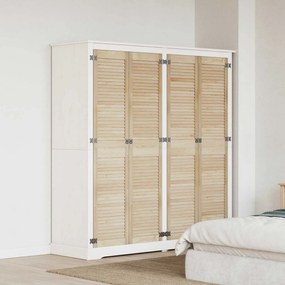 vidaXL Porta de Armário com porta 4 pcs Natural 140.5 x 2 x 59.5 cm