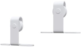 Mini kit para armário deslizante aço carbono 200 cm branco