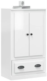 Armário alto derivados madeira 60x35,5x103,5cm branco brilhante