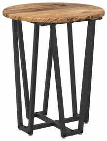 Mesa de Apoio 2 pcs de Madeira Velha, Engenharia de Madeira e Metal
