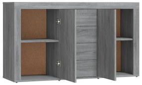 Aparador 120x36x69 cm derivados de madeira cinzento sonoma