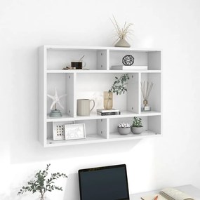 Estante de parede 75x16x55 cm contraplacado branco