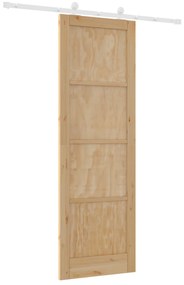 Porta de Correr vidaXL com Conjunto de Hardware 78x232 cm Madeira Maci