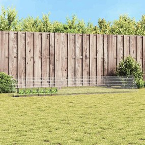 vidaXL Gaiola para Coelhos Prateado 650 x 55 x 55 cm Aço Galvanizado