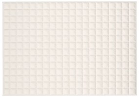 Manta pesada 6 kg 138x200 cm tecido creme-claro